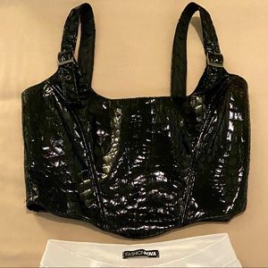 Boutique Sexy Leather Top